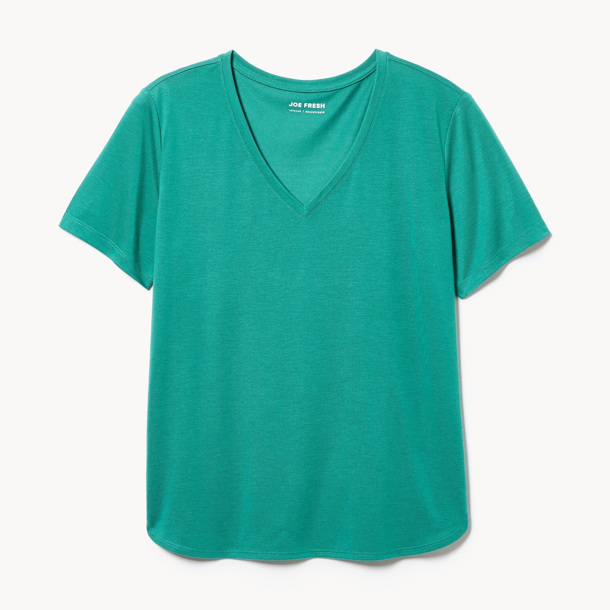 T-shirt décontracté à col en&nbsp;V