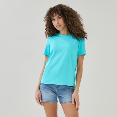 Crewneck T-Shirt - Aqua