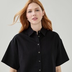 Joe Fresh Linen Cotton Button-Up Shirt - 1 ea | Your Independent