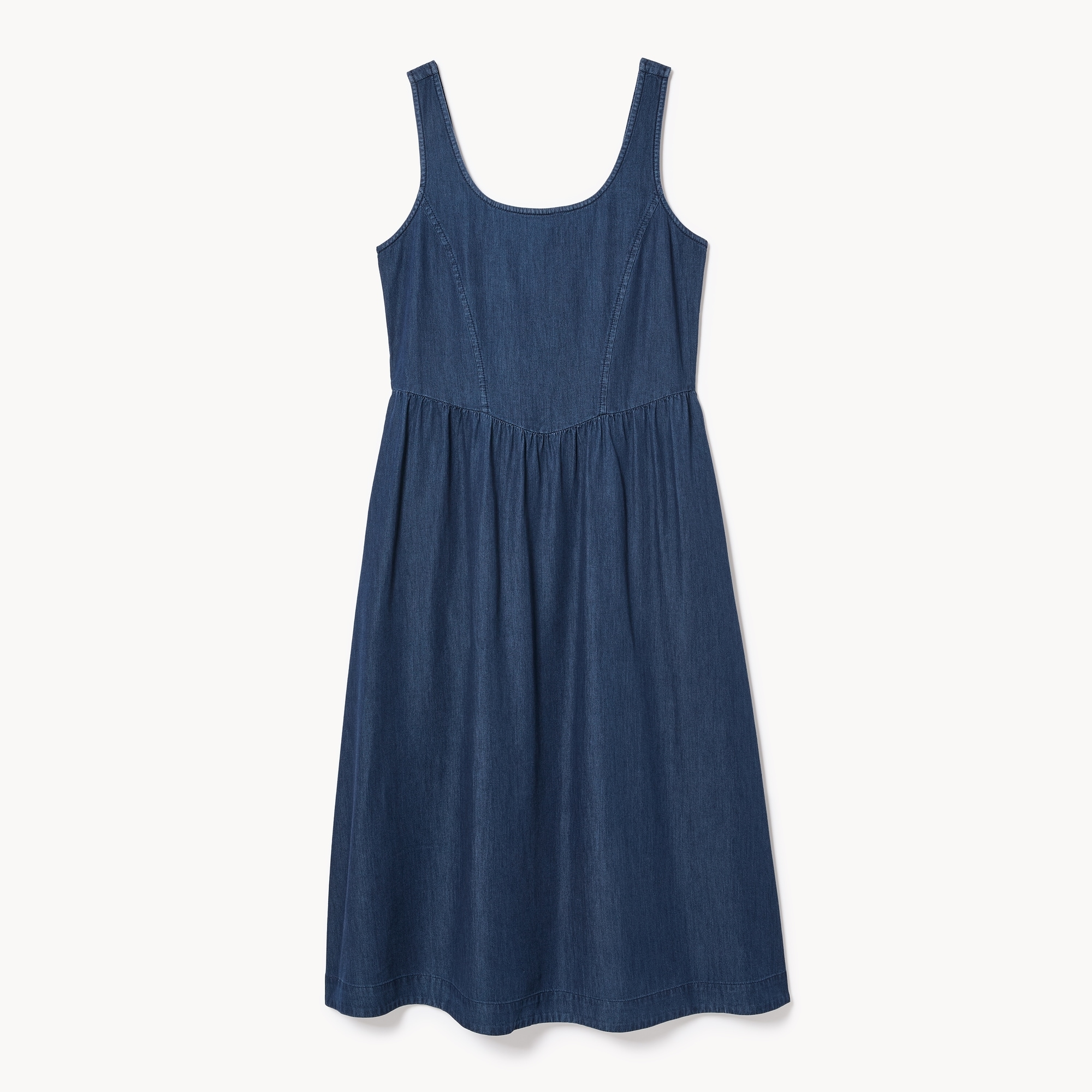 Chambray Tank Midi Dress in Dark Wash from Joe Fresh