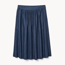Joe Fresh Chambray Dark Wash Midi Skirt - 1 ea | No Frills Online