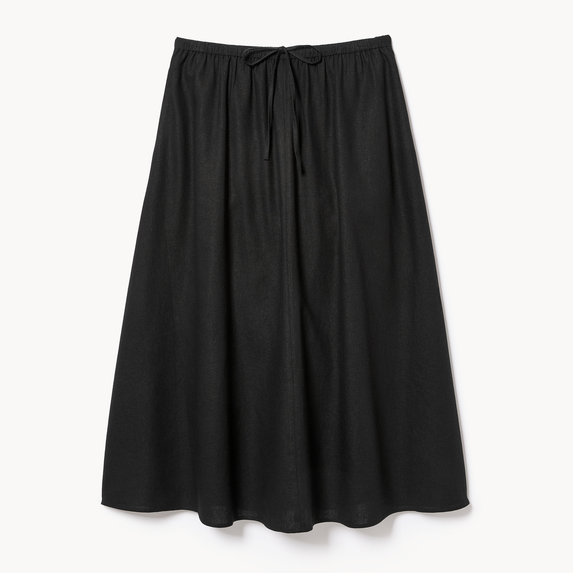 Linen Midi Skirt in JF Black from Joe Fresh