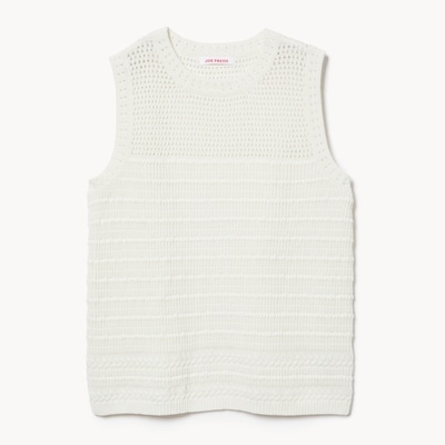 Crochet Sleeveless Top - Cream