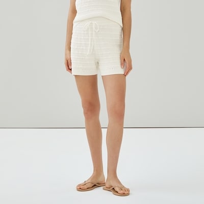 Short en crochet - Crème
