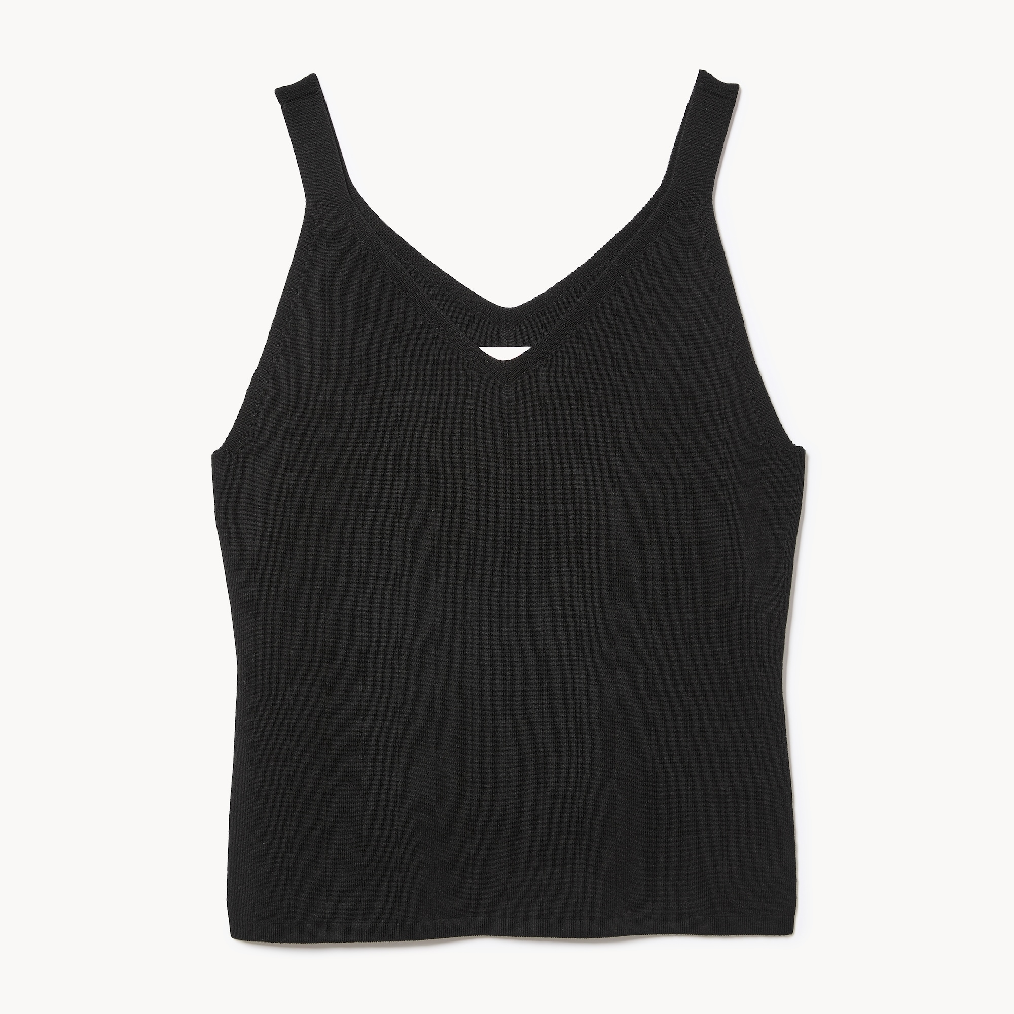 Knit V-Neck Tank in JF Black from Joe Fresh