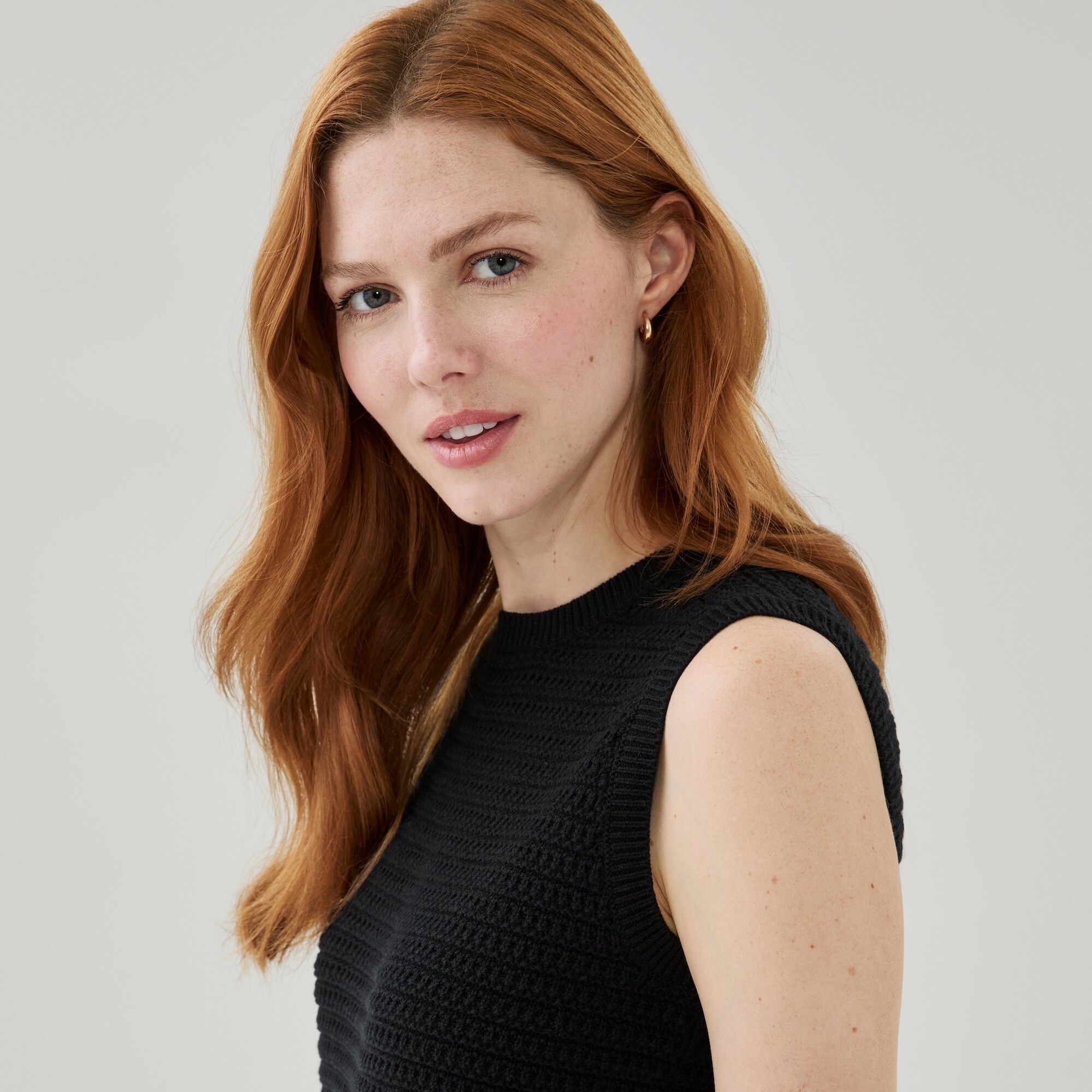 Novelty Crochet Tank in JF Black from Joe Fresh