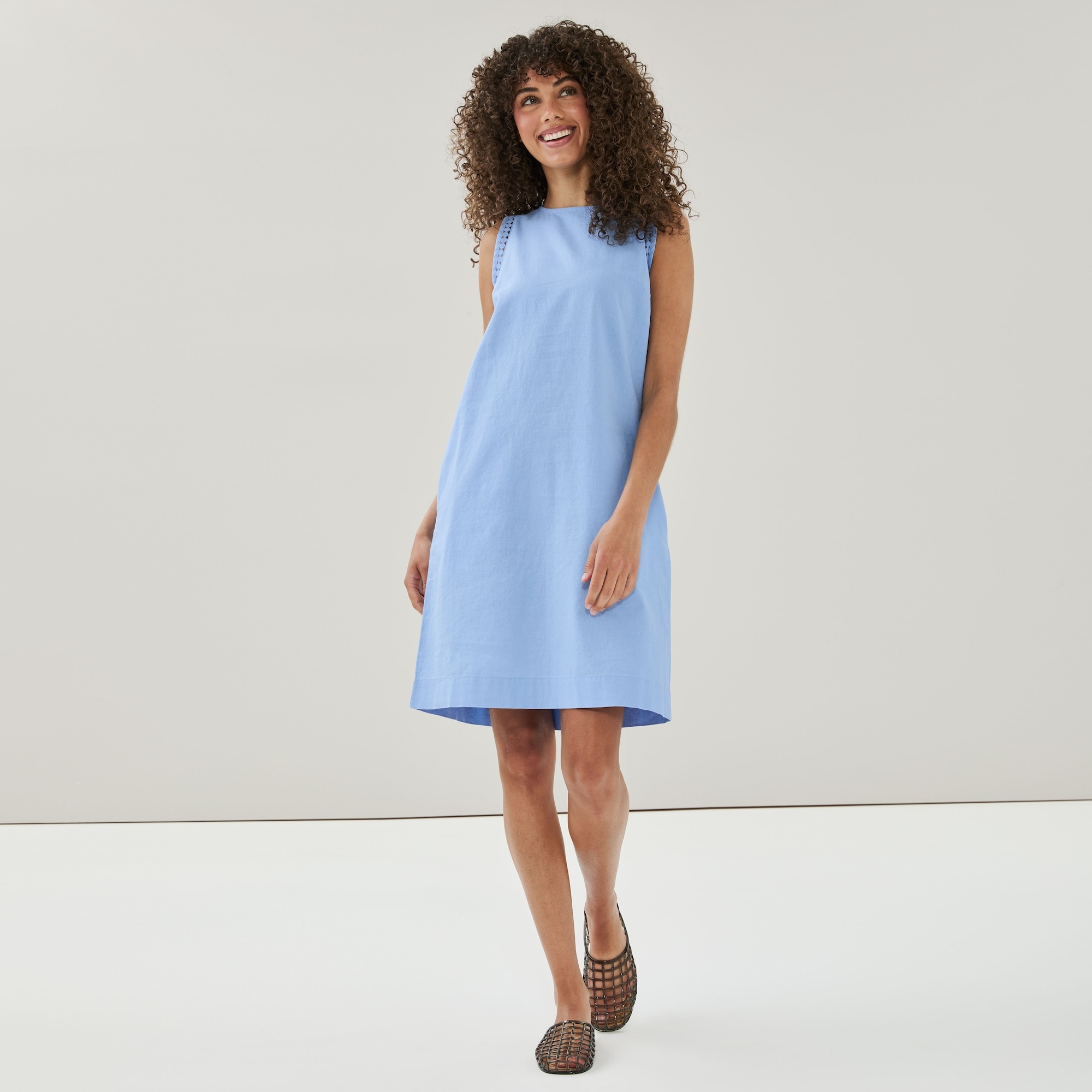 joe fresh linen dress Joe Fresh Dress 100% Linen Cotton Button Up V Neck Leaf Print White Green