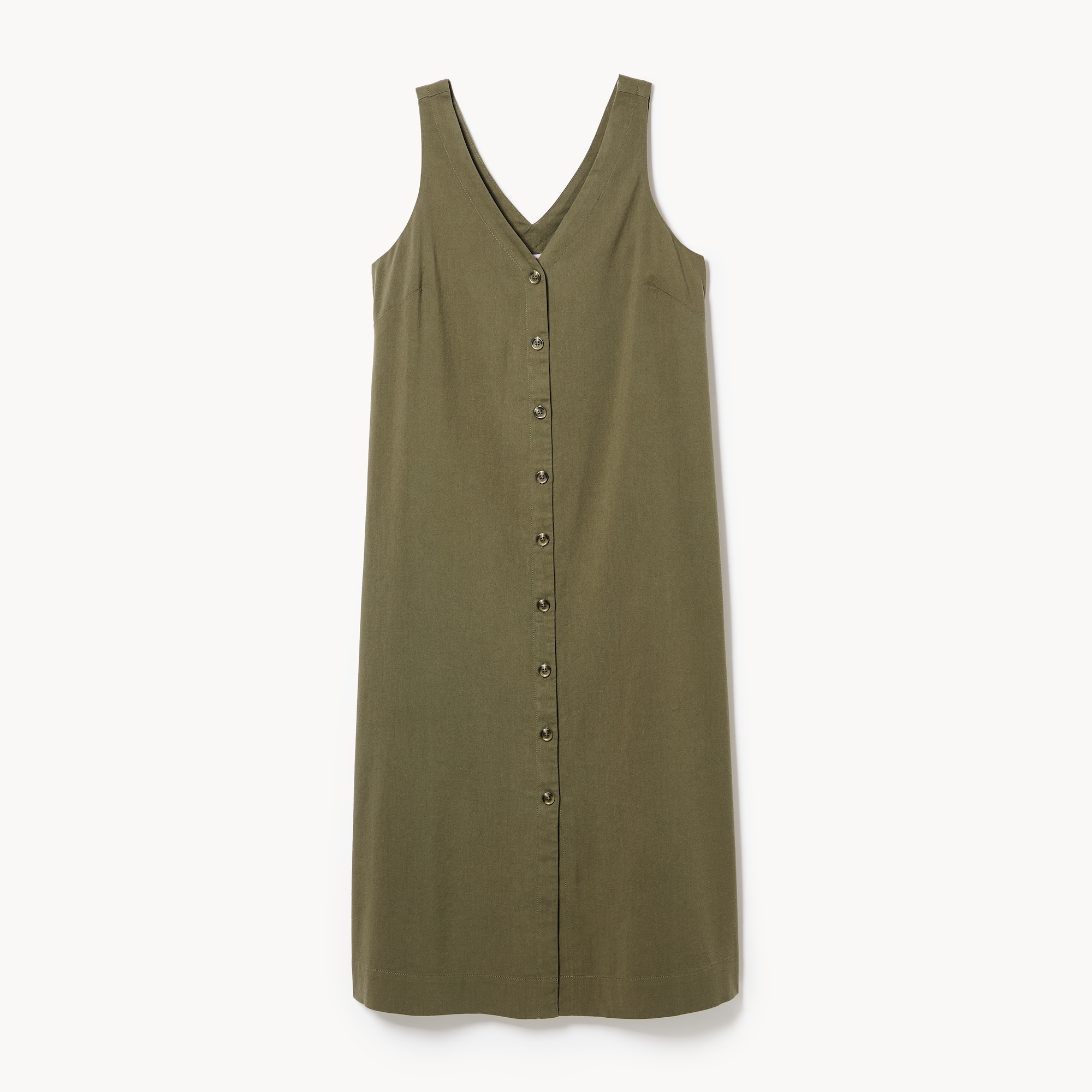 Robe midi boutonnée sur l’avant