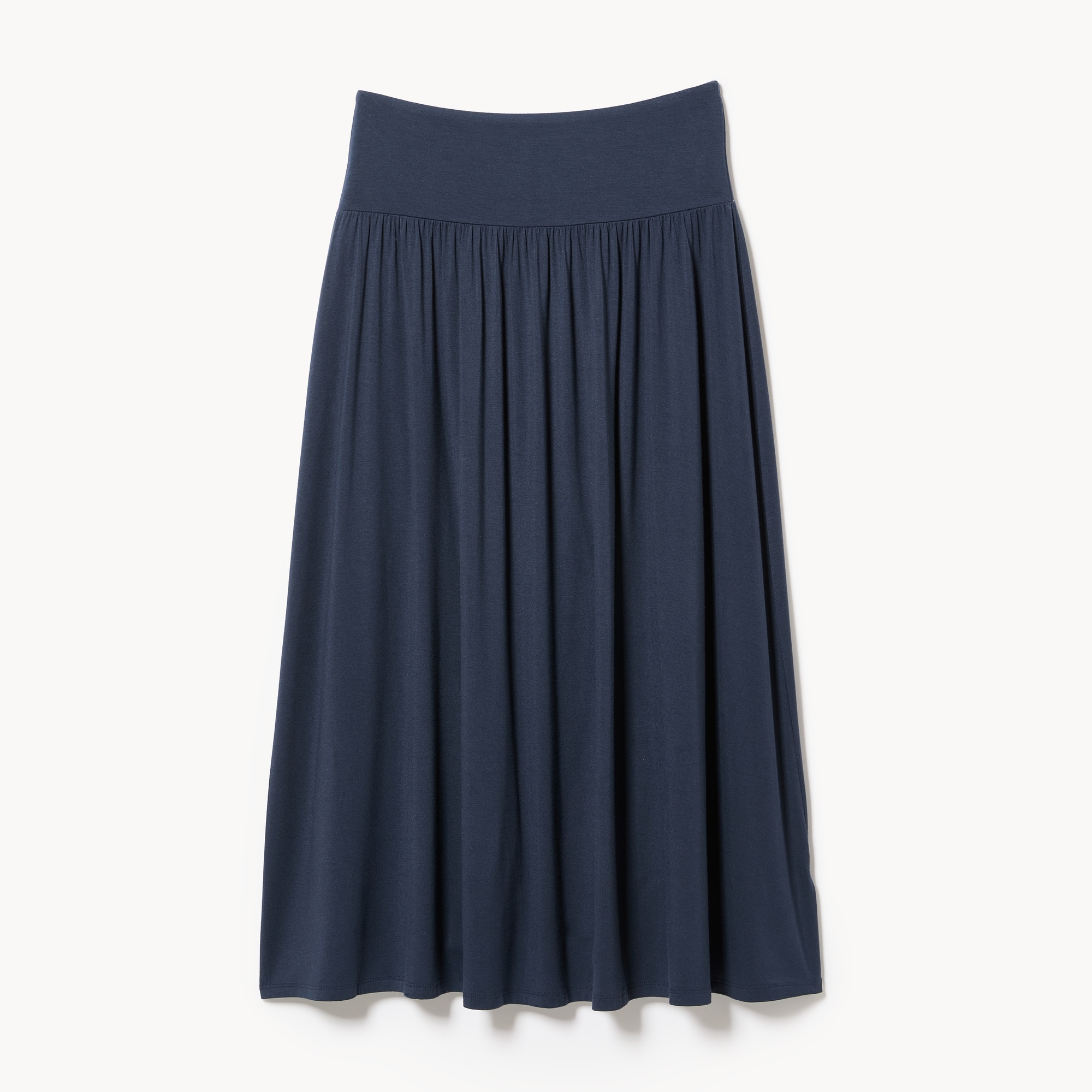 Drop Waist Maxi Skirt in Dark Navy from Joe Fresh