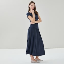 open lace back dress PLEATED MOCK NECK FLUTTER SLEEVE MIDI DRESS – JULIA JORDAN