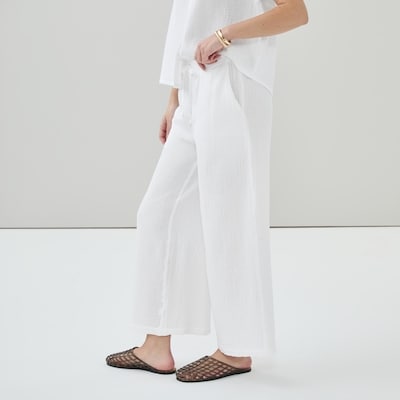 Gauze Pull-On Pant - Bright White
