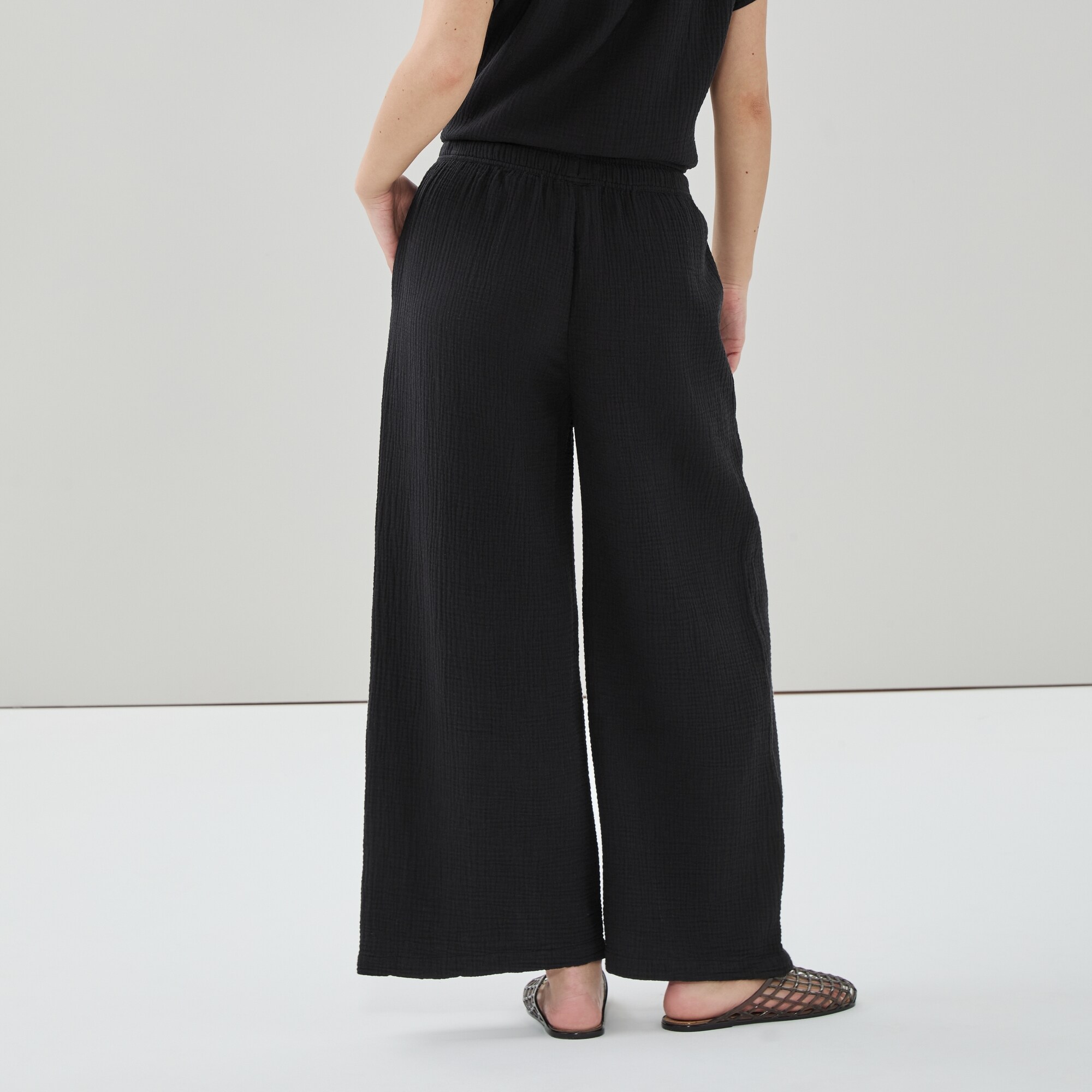 Pantalon sans attache en gaze