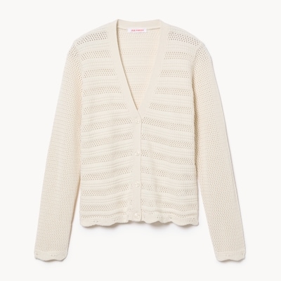 Crochet Cardigan in Cream from Joe Fresh