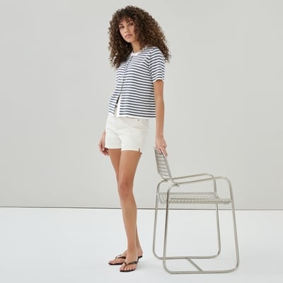 White High Rise Short - Off White