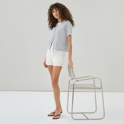 White High Rise Short - Off White