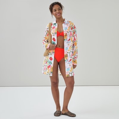 Joe Fresh Chemisier cache-maillot imprimé en gaze 1 ea, 29,00 $/1ch