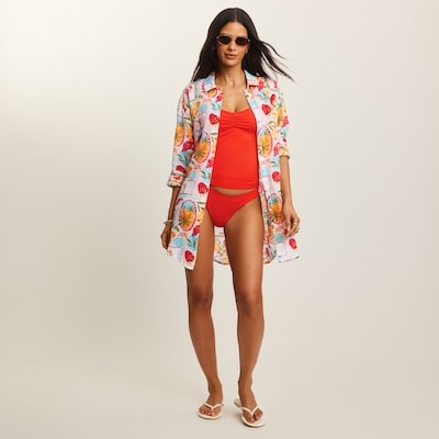 Joe Fresh Chemisier cache-maillot imprimé en gaze 1 ea, 29,00 $/1ch