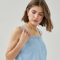 Joe Fresh Chambray Square Neck Tank - 1 ea | Wholesale Club