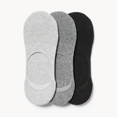 3-Pack Footlets - Grey