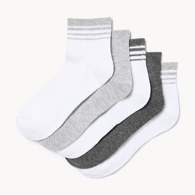 Joe Fresh Ensemble de 5 paires de chaussettes mi-hautes 1 ea, 10,00 $/1ch