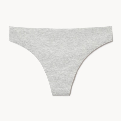 Cotton Thong - Grey