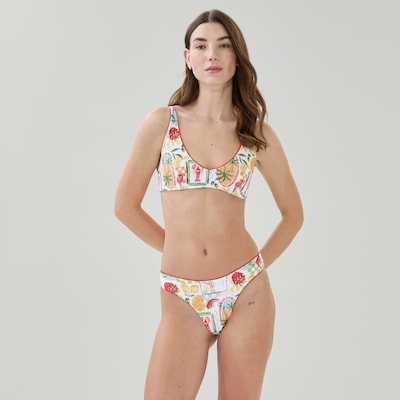 Printed Bikini Bottom - Bright Yellow