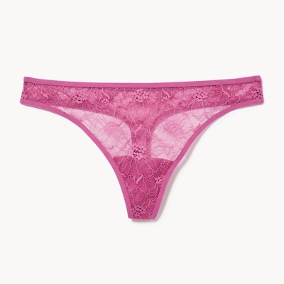 Lace Thong - Rose
