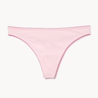 Scalloped Trim Thong - Lilac