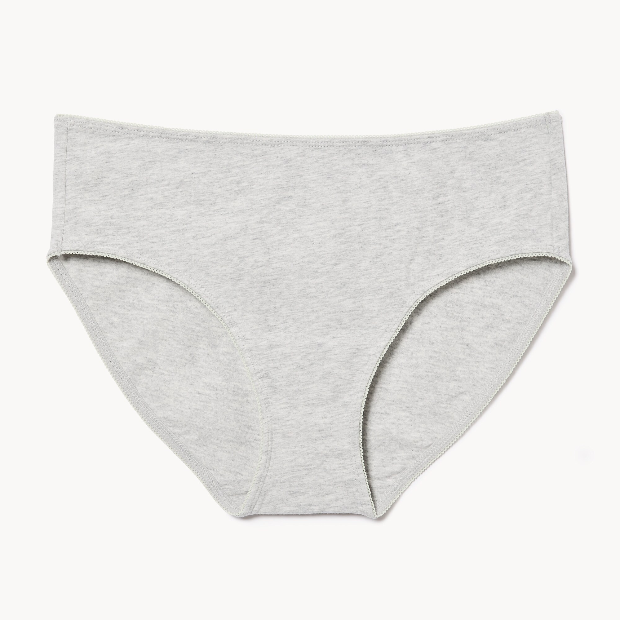 Culotte à taille basse à bordure festonnée