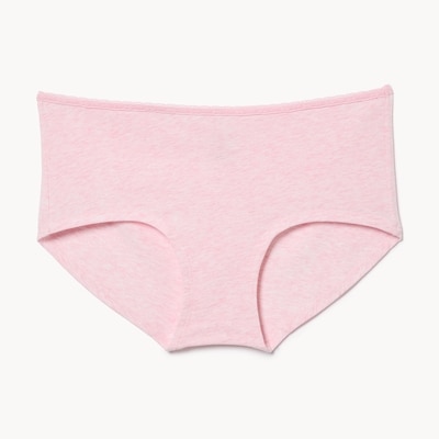 Cotton Lace Boyshort - Peach