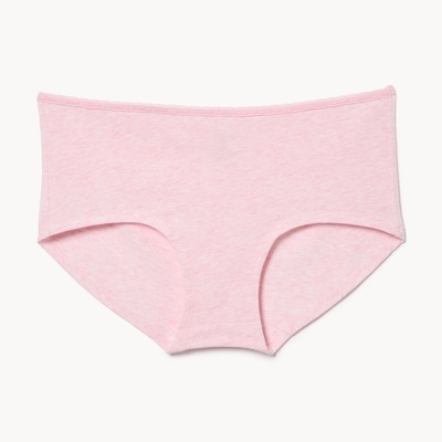 Cotton Lace Boyshort - Peach