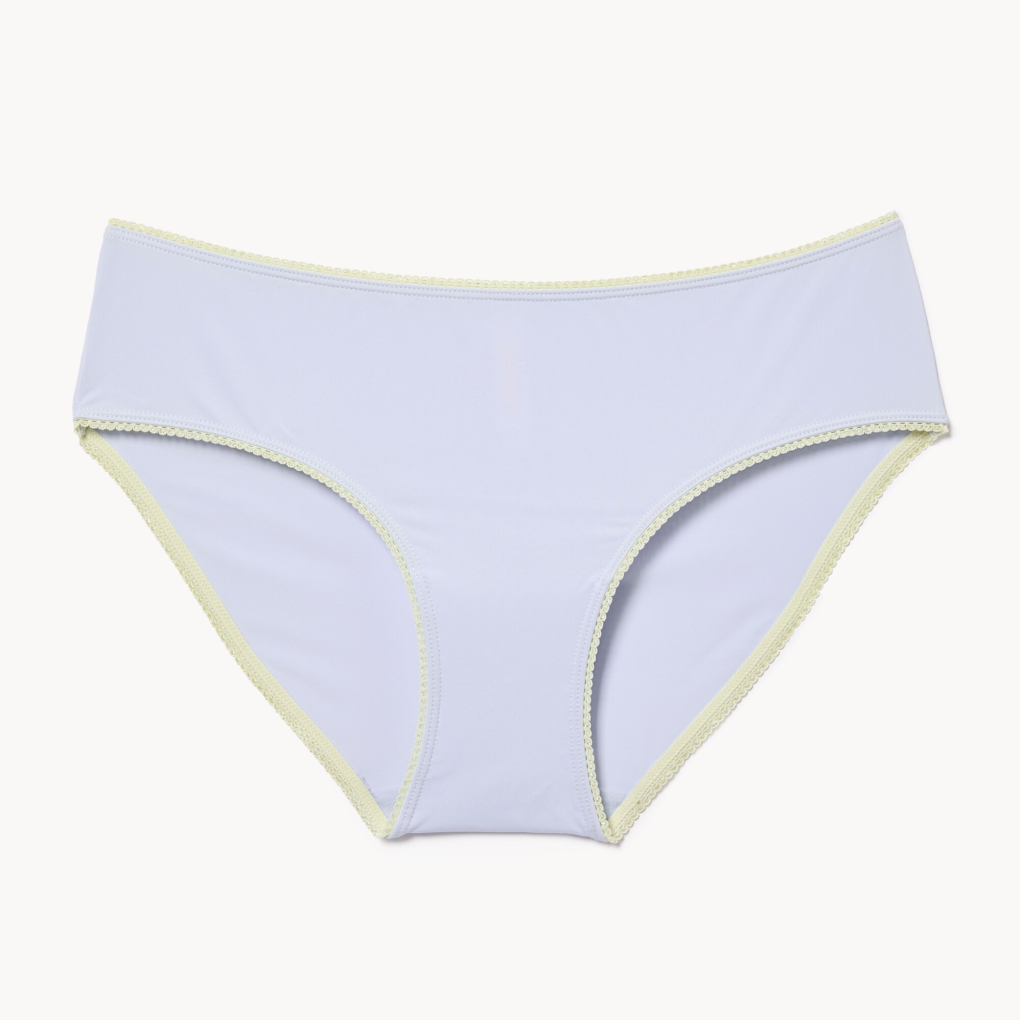 Culotte à taille basse à bordure festonnée