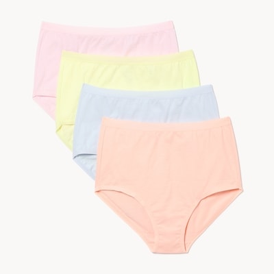 Joe Fresh Ens. 4 culottes à taille haute en coton biologique 1 ea, 16,00 $/1ch