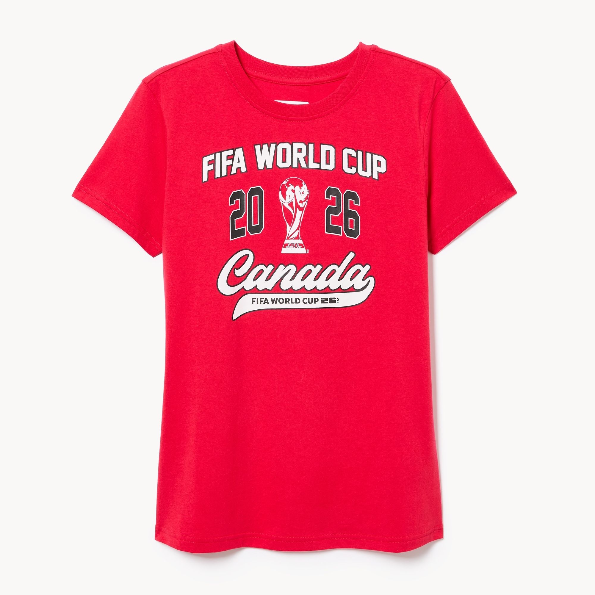 FIFA World Cup 2026™ Canada Varsity T-Shirt in Red from Joe Fresh