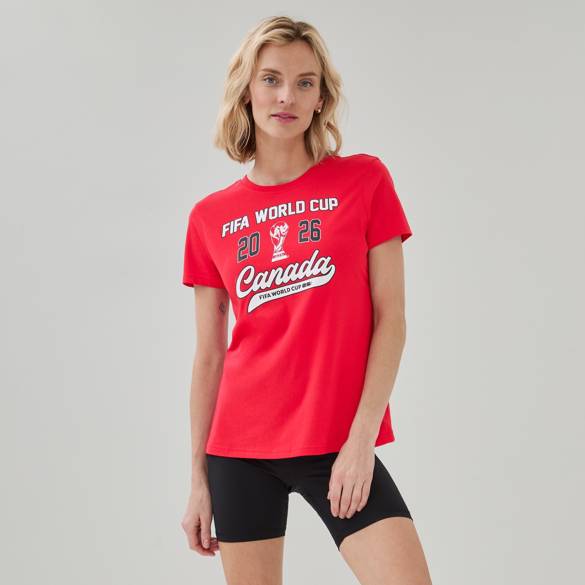 FIFA World Cup 2026™ Canada Varsity T-Shirt in Red from Joe Fresh