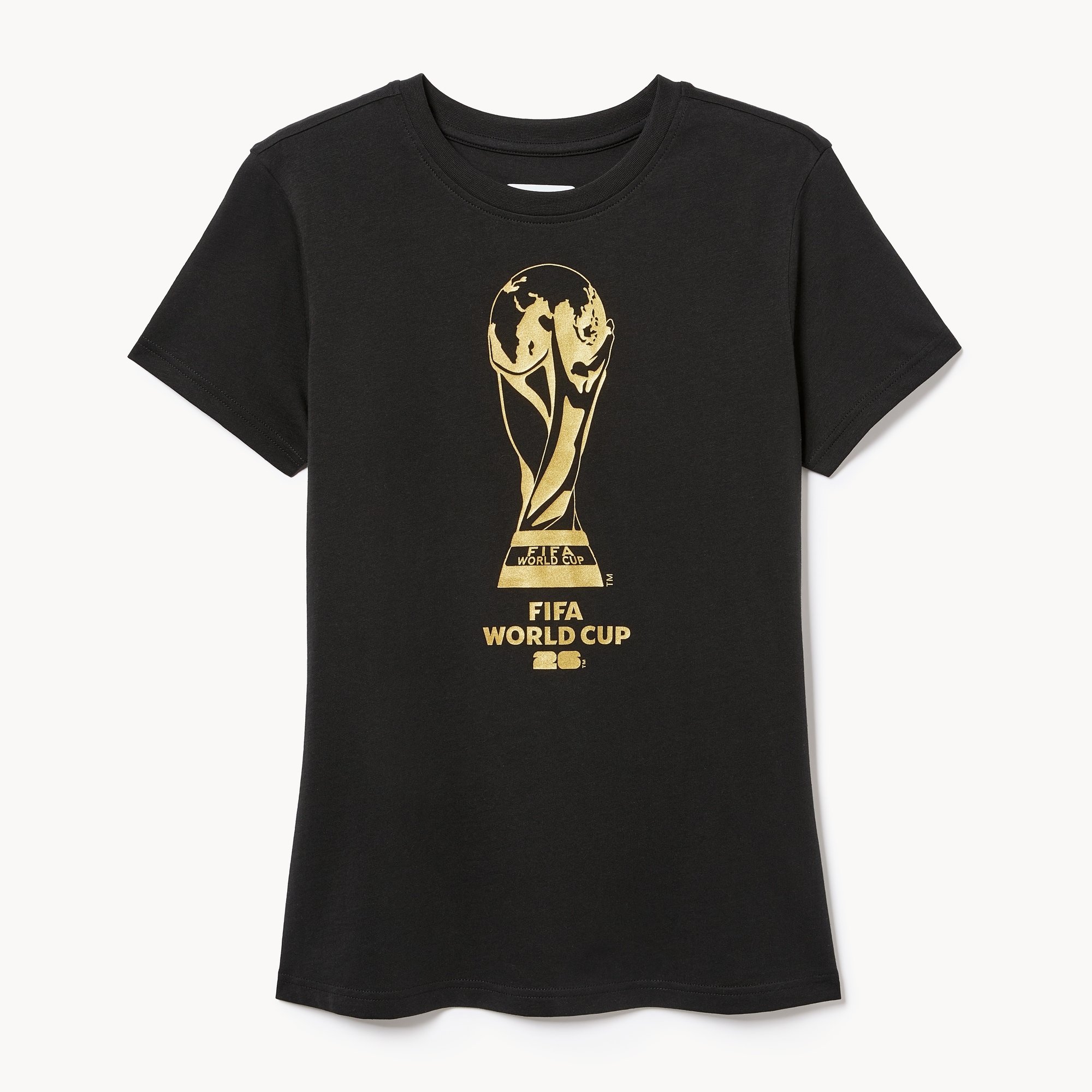 FIFA World Cup 2026 記念Tシャツ 新品 FIFA World Cup 2026™ Trophy T-Shirt in Black from Joe Fresh