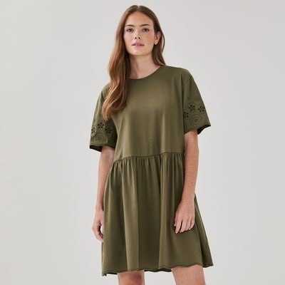 Novelty Mini Dress - Olive
