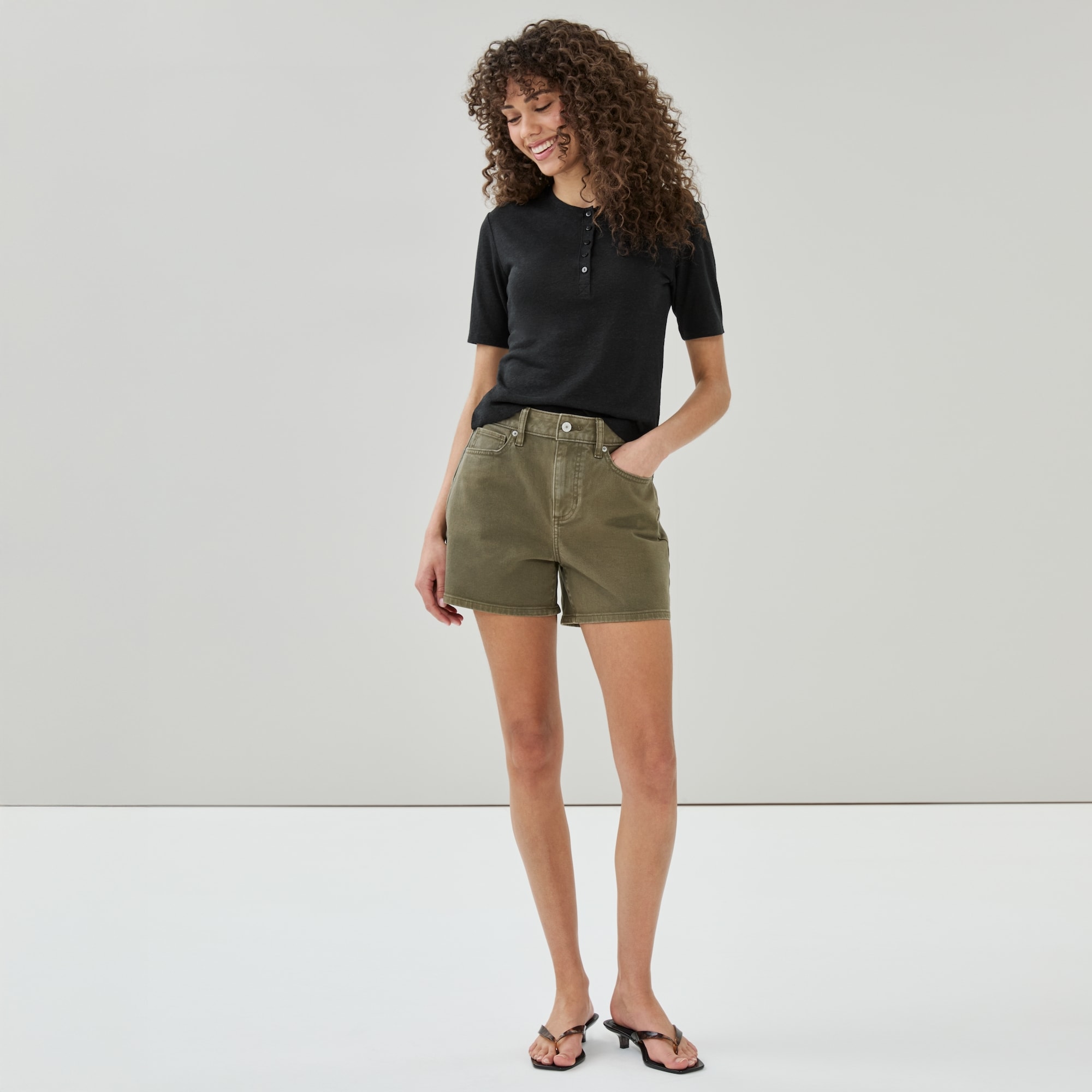 Short à taille haute