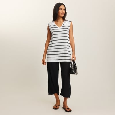 Joe Fresh Tunique rayée à col en V 1 ea, 29,00 $/1ch