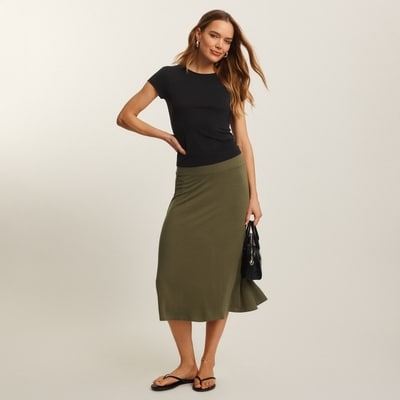 Midi Skirt - Olive