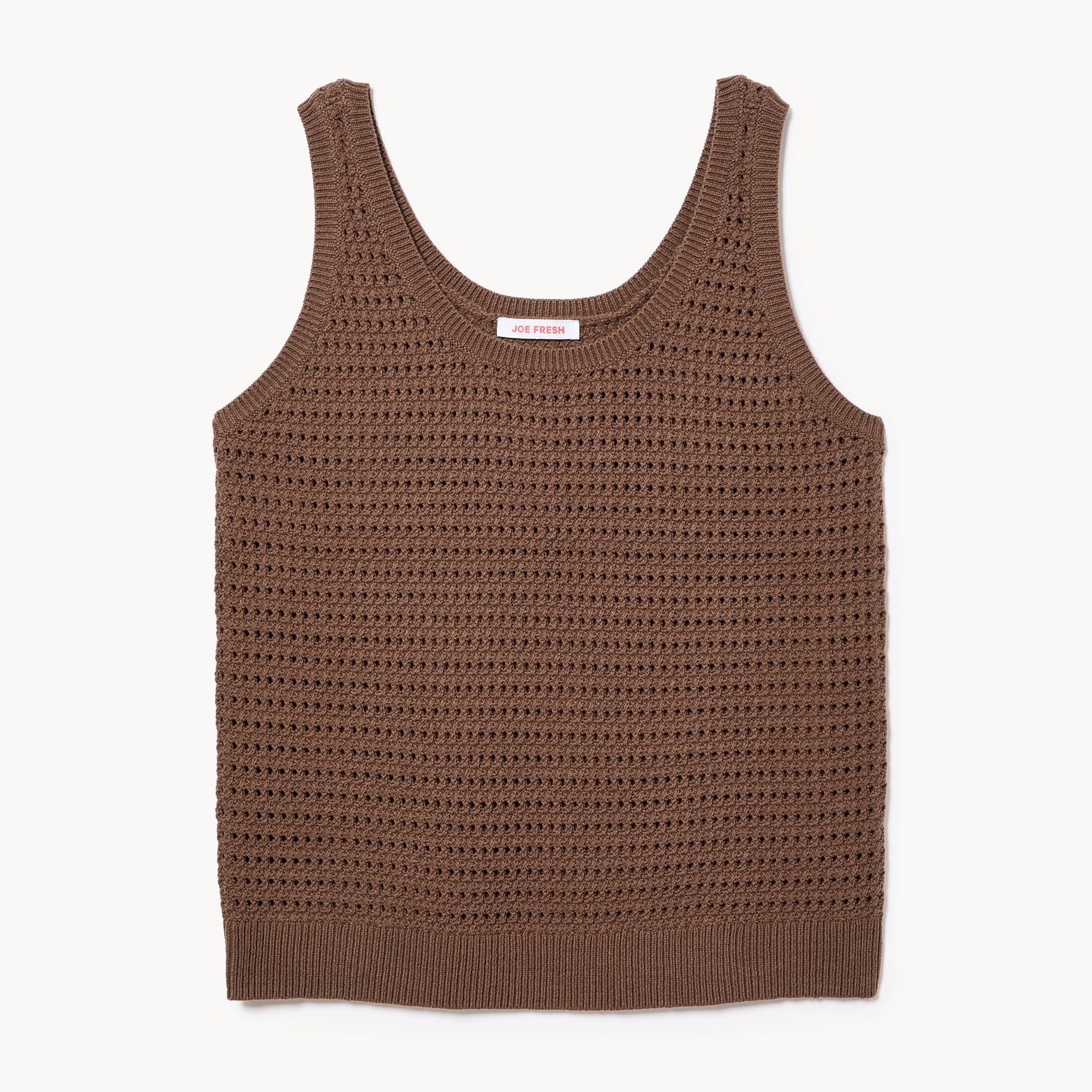 Crochet Tank in Brown from Joe Fresh