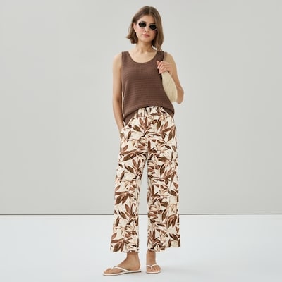 Crochet Tank  - Brown