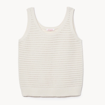 Crochet Tank  - Cream