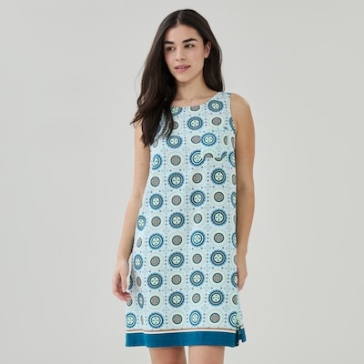 Chemise de nuit imprimée - BLEU PASTEL