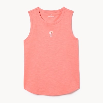 Cami de nuit brodée - Rose Vif