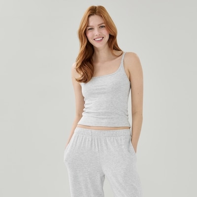 Cami de nuit - Mélange De Gris Pâle
