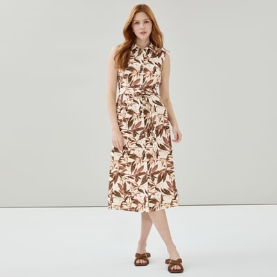 Joe Fresh Linen Cotton Midi Shirt Dress 1 ea, $45.00/1ea