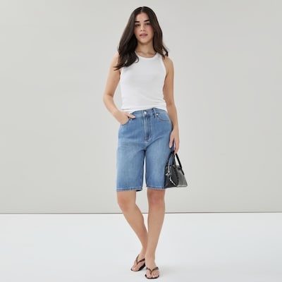 Joe Fresh Short ample en denim délavé clair 1 ea, 39,00 $/1ch