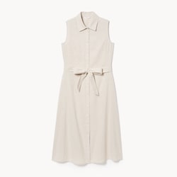 joe fresh linen dress Women+ Linen Cotton Midi Shirt Dress