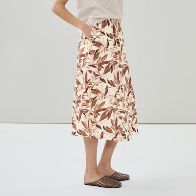 Joe Fresh Jupe midi imprimée en lin mélangé 1 ea, 39,00 $/1ch